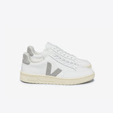 V-12 LEATHER WHITE LIGHT GREY