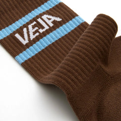 ICONIC SOCKS COTTON WALNUT AQUA