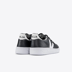 V-10 LEATHER BLACK WHITE WHITE SOLE