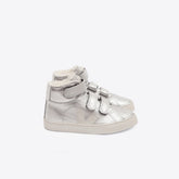 ESPLAR MID FURED LEATHER SILVER PIERRE