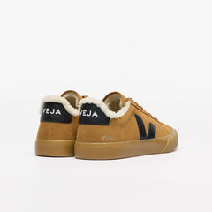 CAMPO FURED SUEDE CAMEL BLACK NATURAL