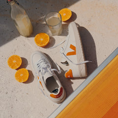 V-12 LEATHER WHITE PUMPKIN