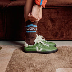 ICONIC SOCKS COTTON WALNUT AQUA