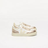 V-10 LEATHER WHITE CALCAIRE PLATINE