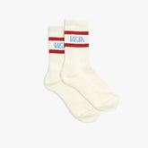 ICONIC SOCKS COTTON WHITE AQUA