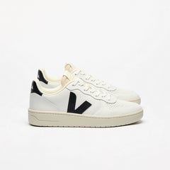 V-10 LEATHER WHITE BLACK
