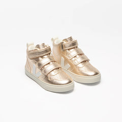 V-10 MID LEATHER PLATINE WHTE