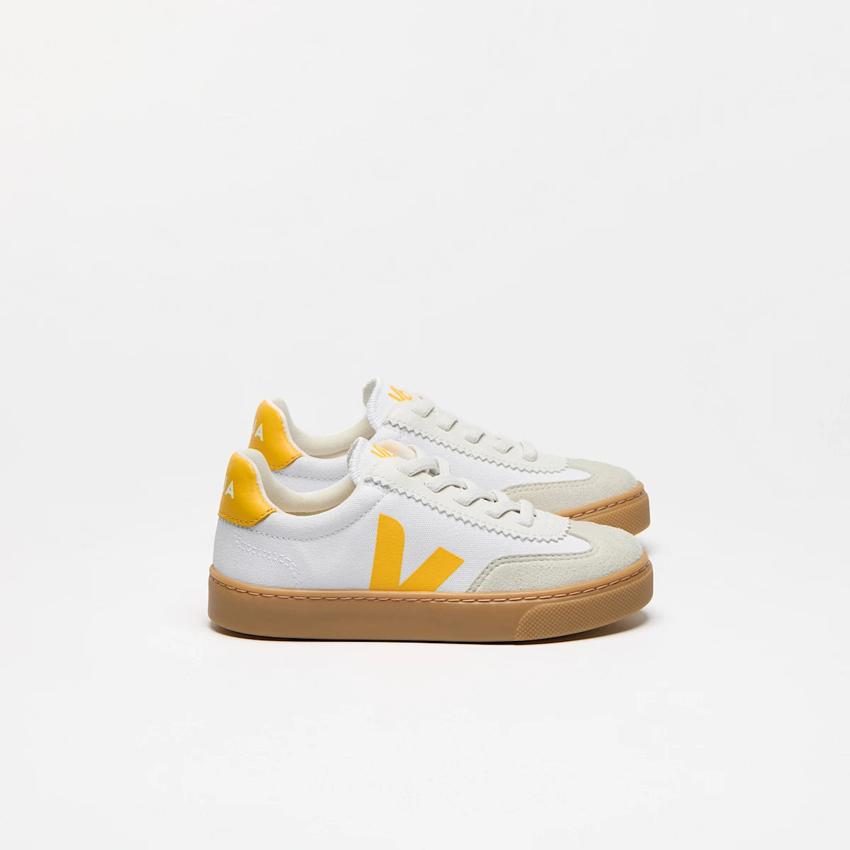 VOLLEY ELASTIC LACES CANVAS WHITE SUNSHINE NATURAL