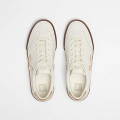 VOLLEY LEATHER WHITE PLATINE BARK