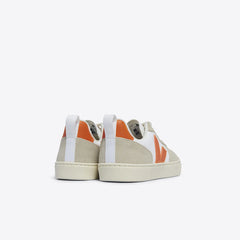 V-10 LEATHER WHITE FURY ALMOND
