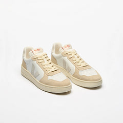 V-82 LEATHER WHITE  NATURAL ALMOND