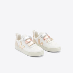 V-10 LEATHER MULTICO WHITE SHINY