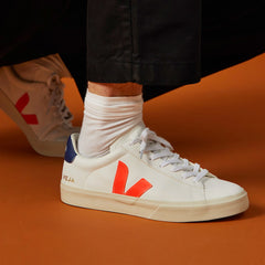 CAMPO LEATHER WHITE ORANGE FLUO
