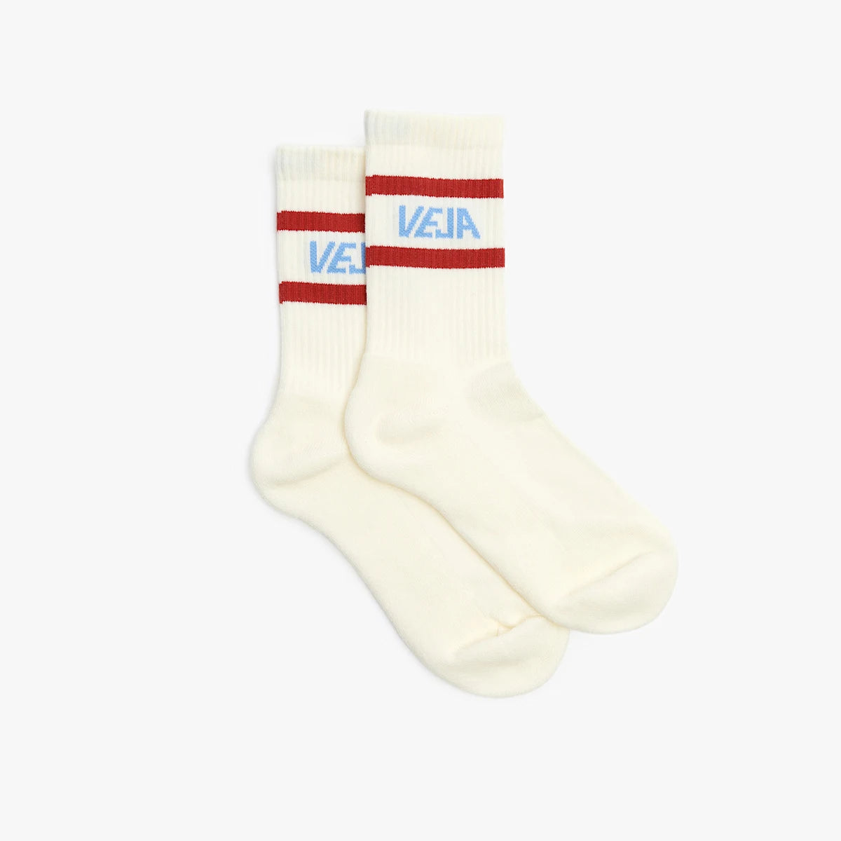 ICONIC SOCKS COTTON WHITE AQUA