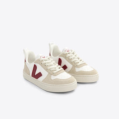 V-10 LEATHER WHITE MARSALA ALMOND