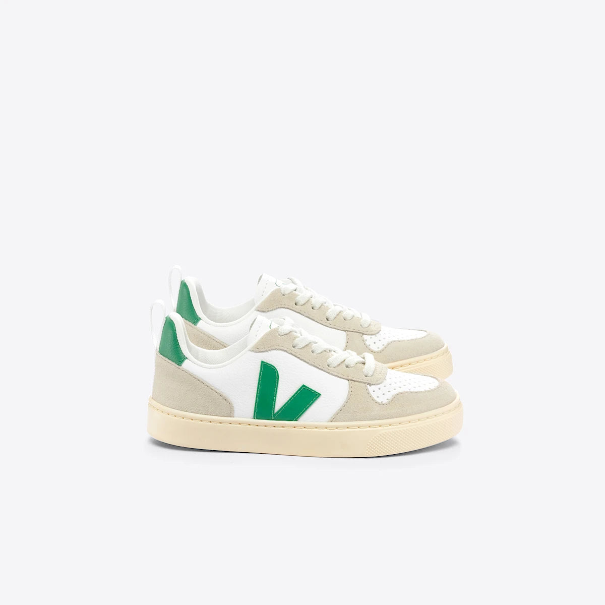 V-10 LEATHER WHITE EMERAUDE ALMOND